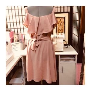 Tie waist Ruffled dress